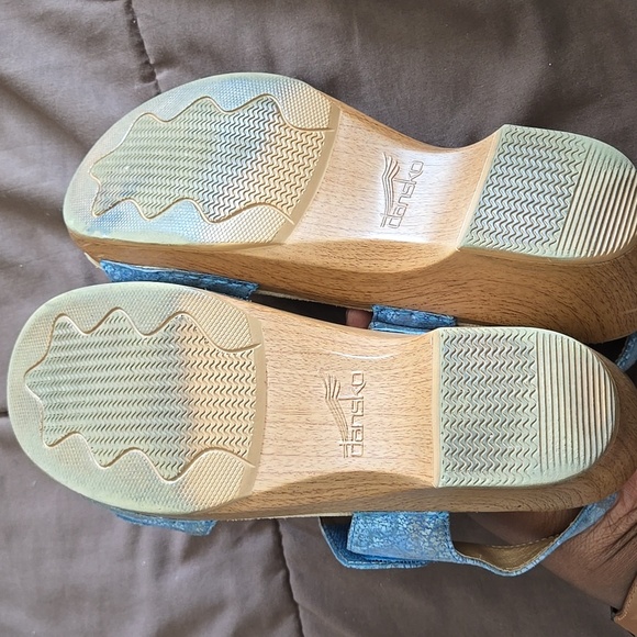 Dansko Blue Clog Strap Sandals Summer Casual Comfort Shoes - Picture 7 of 11